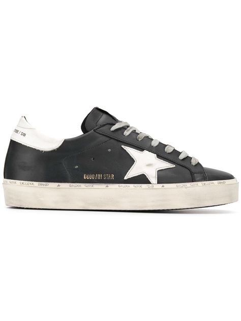 Black Golden Goose, Golden Goose Black, Gold Mangalsutra, Golden Goose Sneakers, Textile Logo, Hype Shoes, Golden Goose Deluxe Brand, White Heels, Star Sneakers