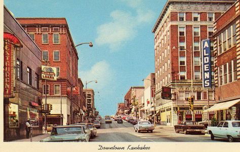 This is how I remember the shopping district of Kankakee when I was a little girl. Alden' s, Salkeld' s, Jerome' s, etc. Kankakee Illinois, Saint Louis Arch, The Diary, Those Were The Days, Home Grown, Mississippi River, My Youth, Oscar Wilde, Historical Fiction