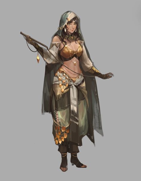 Egyptian Character Design, Dungeons And Dragons Characters, Game Character Design, Fantasy Concept Art, Female Character Design, Character Design References, Character Designs, Dnd Characters, Character Portraits