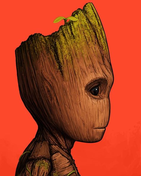 2,125 Likes, 39 Comments - MONDO (@mondotees) on Instagram: “I am Groot! I am Groot, I am Groot. I am Groot! - I AM GROOT! I am Groot, I am Groot, I am Groot! I…” Guardian Of The Galaxy, Mike Mitchell, Groot Marvel, Bd Comics, Pop Culture Art, Baby Groot, Marvel Wallpaper, Marvel Dc Comics, Pics Art