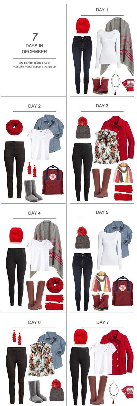 7 Days in December : The Perfect Pieces for a Versatile Winter Capsule Wardrobe #ootd #December #holidays #capsulewardrobe #sahm Clothing Capsule, December Outfits, Minimalist Moda, Capsule Wardrobe Pieces, December Holidays, Winter Capsule, Minimalist Capsule Wardrobe, Winter Capsule Wardrobe, Moda Chic