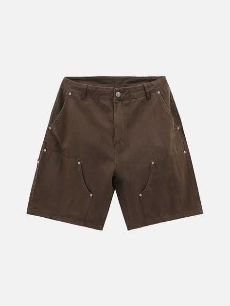 Boys Aesthetic Outfits, Shorts Streetwear, Celana Fashion, Apparel Design Inspiration, Creative Fashion Photography, Carpenter Shorts, High Street Shops, Streetwear Shorts, Concept Clothing