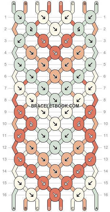 Normal pattern #74590 | BraceletBook Arrow Bracelet Pattern, Arrowhead Bracelet Pattern, Arrowhead Friendship Bracelet Pattern, Sting Bracelets, Arrowhead Bracelet, Cool Friendship Bracelets, String Bracelet Patterns, Friendship Bracelets Easy, Jasper Bead Bracelet