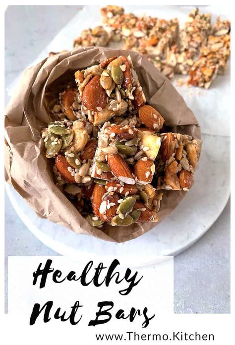 Thermomix Healthy, Thermomix Recipes Healthy, Bar Bites, The Best Keto Recipes, Best Keto Recipes, Nut Bars, Muesli Bars, Lunchbox Treats, Healthy Nuts