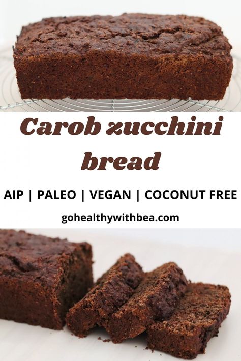 Aip Gelatin Recipes, Aip Zucchini Muffins, Aip Carob Recipes, Aip Zucchini Bread, Aip Elimination Recipes, Aip Zucchini Recipes, Aip Desserts Easy, Aip Bread Recipes, Carob Powder Recipes