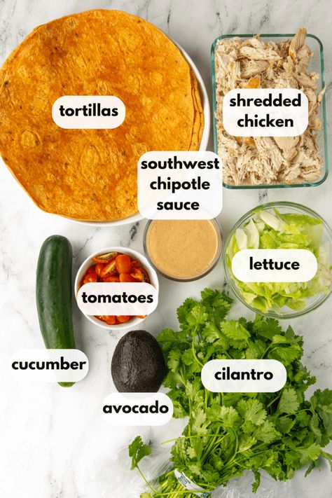 The Best Chipotle Chicken Wrap Recipe - Megan vs Kitchen Rotisserie Chicken Wrap, Chipotle Wrap, Chipotle Chicken Wrap, Chicken Wrap Recipe, 2024 Meals, Wraps Recipes Easy, Creamy Chipotle Sauce, Chipotle Ranch Dressing, Picnic Date Food