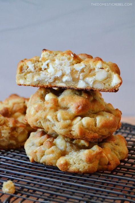 White Chocolate Cashew Cookies, White Chocolate Macadamia Nut Cookies Levain, Crumbl White Chocolate Macadamia Nut, Chunky White Chocolate Macadamia Nut Cookies, Sourdough White Chocolate Macadamia Nut Cookies, Levain Bakery Lemon Cookies, Chip City Cookies Copycat, White Choc Macadamia Cookies, Levain Bakery Recipe