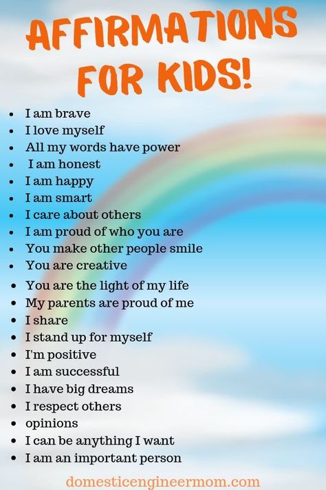 Affirmation For Kids, Kids Affirmations, Positive Affirmations For Kids, Being A Parent, Education Positive, Affirmations For Kids, Smart Parenting, Kids Behavior, Parenting Skills