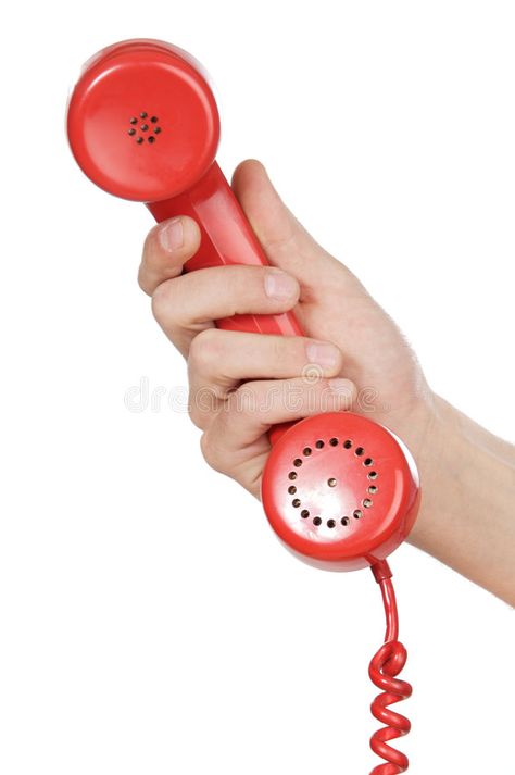 Hand holding red telephone. A over white background , #Affiliate, #red, #holding, #Hand, #background, #white #ad Hand Holding Old Phone, Hands Reference Holding Object, Hand Holding Object Reference, Hand Reference Holding Object, Holding Phone Reference, Phone Reference, Holding Object, Hand Background, Drawing Resources