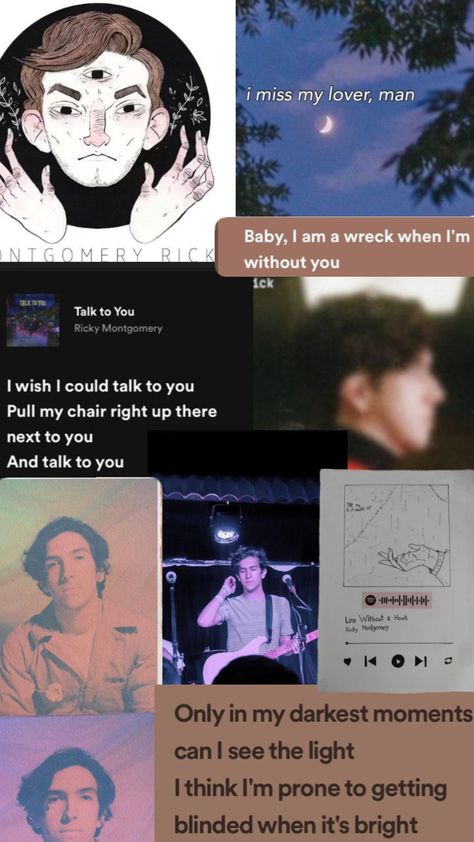 #rickymontgomery <33 Ricky Montgomery Aesthetic, Ricky Montgomery Wallpaper, Montgomery Aesthetic, Ricky Montgomery, Song Artists, Music Aesthetic, Create Collage, Songs, How To Plan