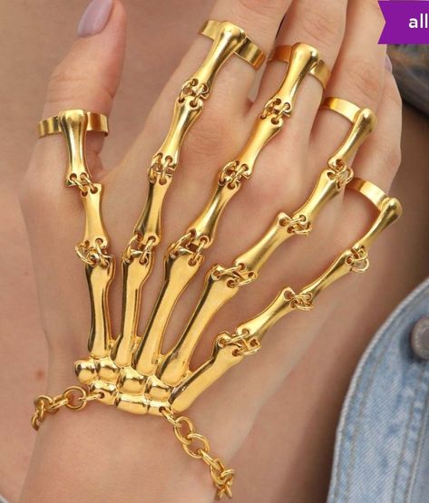 Bracelets Goth, Hand Grabbing, Skeleton Hand Bracelet, Hand Bracelet With Ring, Skeleton Bracelet, Bones Bracelet, Skeleton Bones, Halloween Bracelet, Hand Wrist