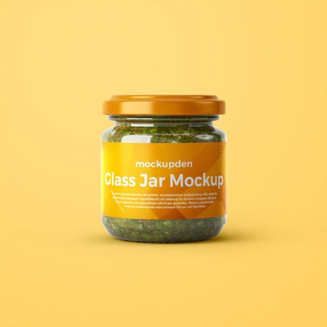 Free Glass Jar Mockup PSD Template: Let's see this beautiful and eye-catchy glass jar mockup that will be useful for your packaging purposes. So, in this post, Hummus Packaging, 3d Crafts, Psd Template Downloads, Jar Mockup, Graphic Ideas, Free Psd Mockups Templates, Pickle Jars, Bag Mockup, Psd Mockup Template