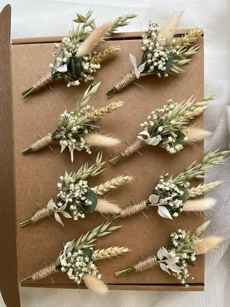 Boho Eucalyptus Wedding Table, Western Wedding Bridal Bouquets, Dried Flower Bride Bouquet, Dried Eucalyptus Bouquet, Wedding Table Decorations Dried Flowers, Bunny Tail Bouquet Wedding, Bunny Tails Bouquet, Pampas And Eucalyptus Bouquet, Boho Bridal Flowers Bouquets