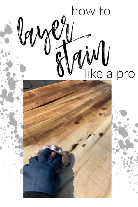 How to Layer Stain Like a Pro | Roost + Restore Light Stain Over Dark Stain, Layering Stains On Wood, Patina Diy, Best Wood Stain, Alpine Decor, Stain Techniques, Stain On Pine, Plank Ceiling, Minwax Stain