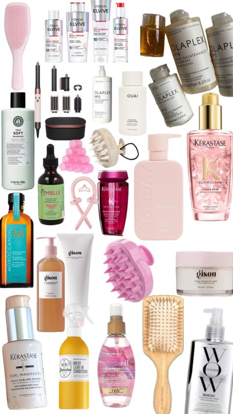 #haircare Hair Care Must Haves, Nice Hairstyles, Healthy Hair Routine, Bvlgari Jewelry, Makeup Eye Looks, Hair Essentials, Hair Routine, Body Care Routine, Hair Routines