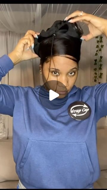 The @thewrapcap is a game changer😍⁣ ⁣ This cap was designed by a Black woman to make wrapping your hair so much easier🙌🏾The ... | Instagram Doobie Wrap Hairstyles For Black Women, Doobie Wrap Hairstyles, Wrap Hairstyles For Black Women, Ez Hairstyles, Wrap Hairstyle, Silk Press, Relaxed Hair, Game Changer, Black Women Hairstyles