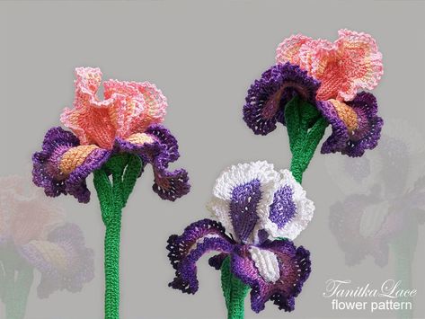 Crocheted Hangers, Lotus Crochet, Hibiscus Schizopetalus, Flowers Crochet Pattern, Crochet Bouquets, Crochet Plants, Crochet Bouquet, Flowers Crochet, Crochet Decor