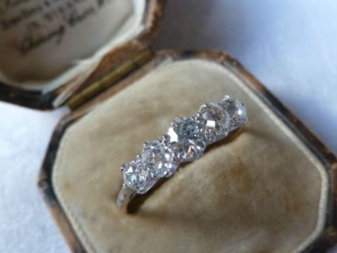 5 stone engagement ring.  Favorite besides solitaire settings. 5 Stone Eternity Ring, Antique 5 Stone Diamond Ring, Engagement Ring 5 Stone, 5 Year Anniversary Ring, 5 Diamond Ring Setting, 5 Diamond Engagement Ring, 5 Stone Engagement Ring, 5 Diamond Ring, 5 Stone Diamond Ring