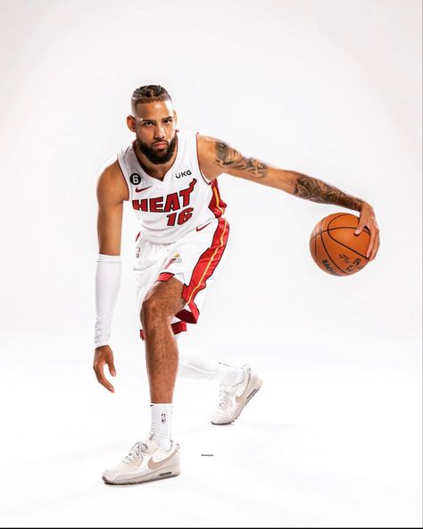 Caleb Martin Miami Heat, Caleb Martin, Basketball Poses, Number 16, Poses Photography, Attractive Guys, Miami Heat, Nba Players, My Crush