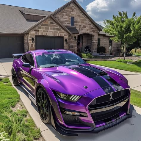 Purple Mustang, Purple Car, Fast Sports Cars, Bmw Suv, Cool Sports Cars, Mustang Cars, Super Luxury Cars, Fancy Cars, Pretty Cars