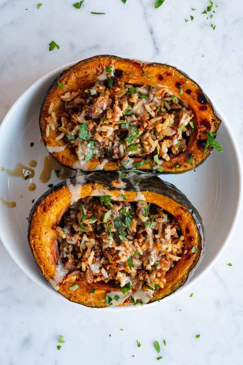 Roasted Kombucha Squash, Stuffed Kabocha Squash Recipe, Kobucha Squash Recipes, Kobacha Squash Recipes, Kobucha Squash, Squash Kabocha, Kabocha Squash Recipe, Roasted Kabocha Squash, Csa Farm