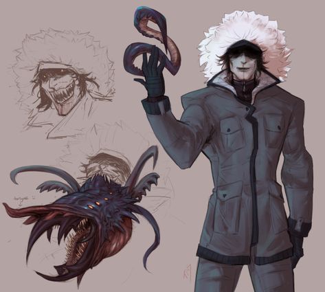 Worm Monster, Half Vampire, Eating People, New Character, Cosmic Horror, Alien Concept Art, Monster Concept Art, Dungeons And Dragons Homebrew, Monster Design