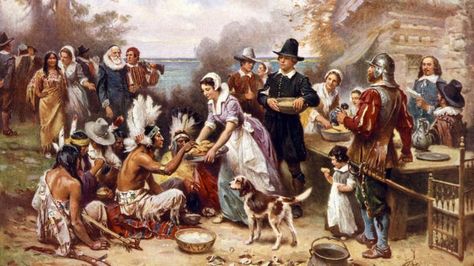 Over a hundred years into Europeans’ exploring, trading, and slave-taking in mainland North America, one particular English dude jotted down a few notes about a harvest party in his town:Read more... Native American Dog, Pilgrims And Indians, Plymouth Colony, The First Thanksgiving, Thanksgiving History, History Questions, Thanksgiving Pictures, American Dog, Colonial History