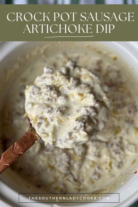 Crock Pot Appetizers, Homemade Pimento Cheese, Pork Breakfast Sausage, Sausage Dip, Green Chilis, Southern Lady Cooks, Crock Pot Dips, Crockpot Appetizers, Recipe Hacks