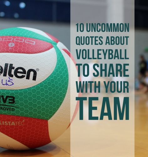 Quotes About Volleyball, Uncommon Quotes, Athletic Motivation, Volleyball Funny, About Volleyball, Volleyball Conditioning, Volleyball Motivation, Volleyball Tryouts, Pep Club