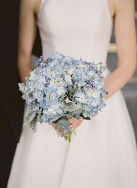 Blue Hydrangea Bridal Bouquet, Bridgerton Blue, Hoco Flowers, White Peony Bouquet Wedding, Blue Hydrangea Bouquet, Hydrangea Bridal Bouquet, Elegant Bridal Bouquets, Classic Wedding Bouquet, Brides Flowers Bouquet