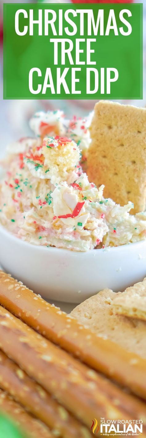 Christmas Tree Cake Dip, Tree Cake Dip, Christmas Tree Dip, Cake Dip Recipe, Fun Holiday Desserts, Little Debbie Snack Cakes, Little Debbie Christmas Tree, Dessert Dip Recipes, Cool Whip Desserts