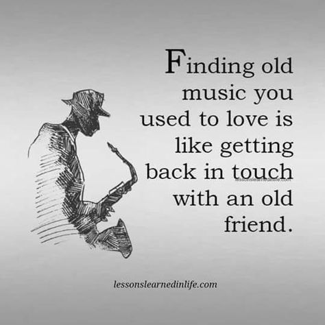 Finding old music you used to love is like getting in touch with an old friend. Old Music, Music Heals, I Love Music, Music Therapy, Deep Thought Quotes, Music Love, Music Quotes, Music Lyrics, Pretty Quotes