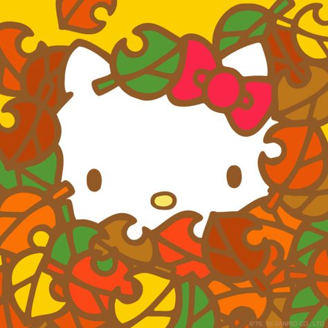 fyeah-hellokitty: “ [ ✦ f i n a l l y f a l l ✦ ] ” Fall Hello Kitty, Hello Kitty Halloween Wallpaper, Hello Kitty Tattoos, Charmmy Kitty, Hello Kitty Images, Hello Kitty Themes, Thanksgiving Wallpaper, Hello Kitty Backgrounds, Hello Kitty Halloween