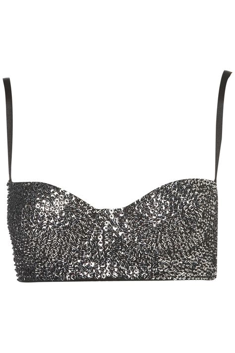 This is the bra I would wear if I wanted it to show under my shirt. Sequin Bra, Leather Bra, Balcony Bra, Fancy Pants, Topshop Outfit, Style Icon, Bra Tops, New Season, Dress To Impress