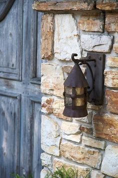 Storybook Homes, Cottage By The Sea, Blue Cottage, Carmel By The Sea, Country Blue, Stone Cottage, Lantern Lights, Stone Wall, Country Life