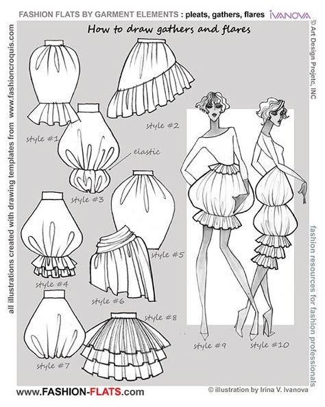 how to draw gathers. #tutorial #tuts #tut Drawing Online, Flat Drawings, Flat Sketches, Fashion Templates, Fashion Vocabulary, Fashion Figures, Illustration Fashion Design, Illustration Fashion, Fashion Design Drawings