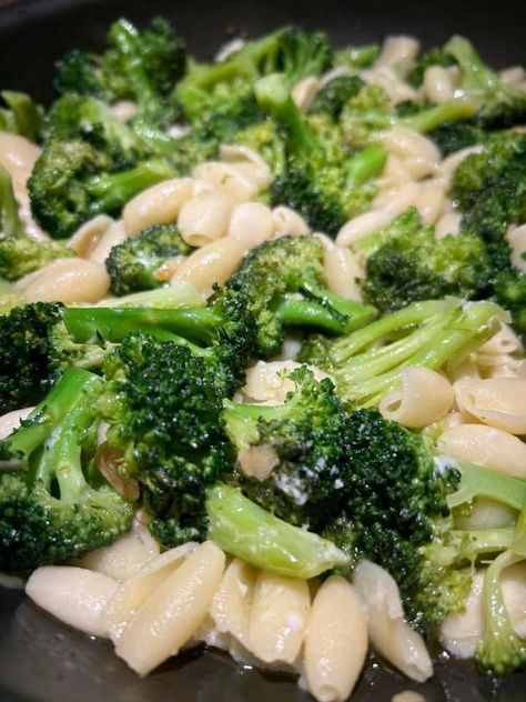 Broccoli And Cavatelli, Broccoli And Cavatelli Recipe, Cavatelli And Broccoli, Cavatelli Recipe, Broccoli And Garlic, Sauteed Broccoli, Sausage Ragu, Mediterranean Recipes Healthy, White Bean Soup Recipes