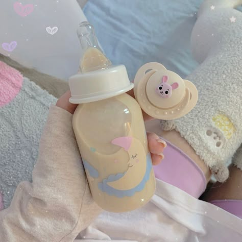 Soft Kidcore Aesthetic, Baby Gril, Soft Kidcore, Puppy Time, Pet Spaces, Inner Child Healing, Puppy Play, Baby Time, Baby Bottle