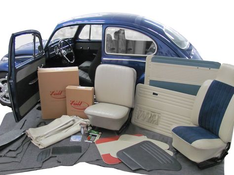 Complete Interior Kit Volkswagen Beetle Interior, Bug Interior, Vw Beetle Accessories, Vw Bug Interior, Vw Interior, Vw Super Beetle, Vehicle Signage, Vw Ideas, Vw Type 3