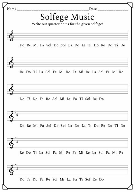 Music Note Worksheets, Basic Music Theory Worksheets, Solfege Worksheets, Sight Reading Music, Music Class Worksheets, Reading Music Notes, Free Music Theory Worksheets, Sight Words Kindergarten Printables, Christmas Worksheet