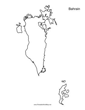 This printable outline map of Bahrain is useful for school assignments, travel planning, and more. Free to download and print Bahrain Tattoo, Preposition Worksheets Kindergarten, Bahrain Map, Clothes With Quotes, World Map Continents, Printable Outline, Preposition Worksheets, Map Layout, Minimal Drawings