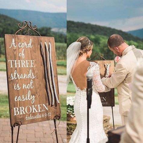 Christian Wedding Reception Ideas, Unity Ideas, Cord Of Three Strands, Wedding Ceremony Ideas, Wedding Unity, Future Wedding Plans, Christian Wedding, Cute Wedding Ideas, Marriage Ceremony