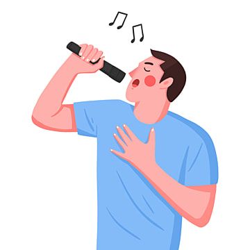 Singing Character, Sing Illustration, Singing Clipart, Singing Illustration, Singing Cartoon, Sing Cartoon, Sing Animation, Man Singing, Singing Drawing