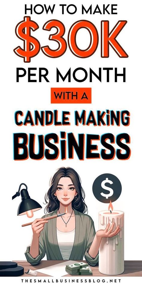 How to Start a Candle-Making Business in 2024 - The Small Business Blog Small Business Blog, Best Ways To Make Money, Candle Making Business, Best Small Business Ideas, Candle Packaging, Ways To Make Money Online, Candle Business, Social Media Jobs, Ways To Make Money