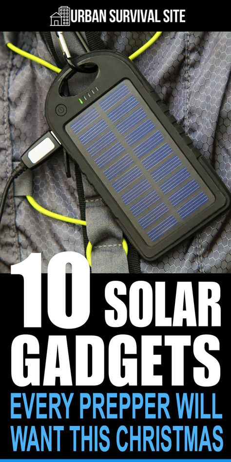 Got a prepper in your life but not sure what to get him or her for Christmas? Then check out these cool solar-powered gadgets. Solar Powered Gadgets, Solar Gadgets, Solaire Diy, Survival Gadgets, Portable Solar Power, Solar Energy Diy, Emergency Preparedness Kit, Solar Power Diy, Solar Power Panels