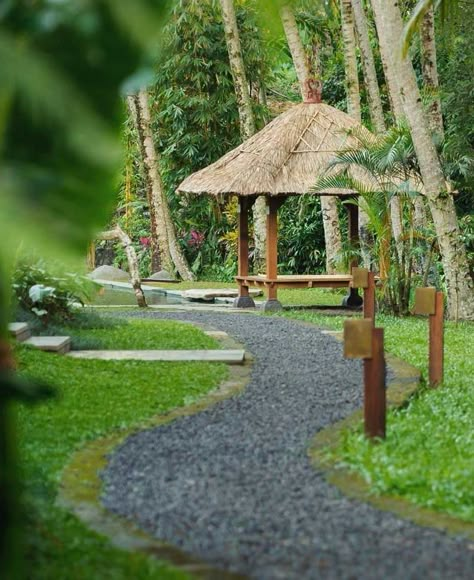 Resort Pathway, Villa Ideas, David Collins, Pergola Gazebo, Landscape And Urbanism Architecture, Large Backyard Landscaping, Bahay Kubo, Tropical Garden Design, Farm Layout