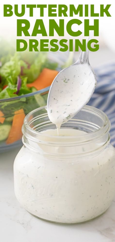 Buttermilk Blue Cheese Dressing, Homemade Buttermilk Ranch Dressing, Buttermilk Ranch Dressing Recipe, Homemade Buttermilk Ranch, Baked Buffalo Chicken Dip, Fries And Chicken, Filling Salads, Budget Dinners, Dipping Sauces For Chicken