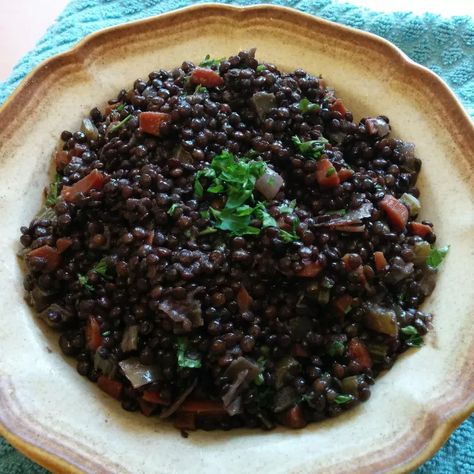 Braised Lentils, Lentils Recipe, Beans And Lentils, Bean Dishes, Black Lentils, Slow Carb, Lentil Dishes, Chef John, Lentil Soup Recipes