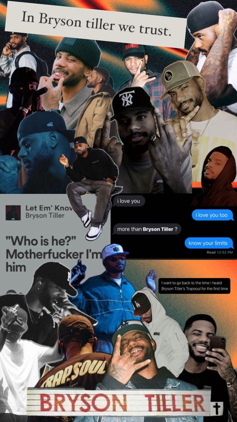 Bryson Tiller Collage, Bryson Tiller Aesthetic Wallpaper, Bryson Tiller Wallpaper, Attractive Black Men, Characters Aesthetic, Bryson Tiller, Who You Love, Great Father, Celebrity Wallpapers