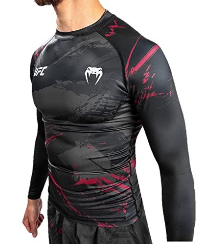 Venum Men's Standard Rashguard Drag Queen Outfits, Bjj Rash Guard, Compression T Shirt, Ufc Fighter, Ufc Fighters, Workout Posters, Long Sleeve Rashguard, Compression Garment, Crewneck Design